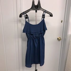 Ruffled Chest Mini Dress